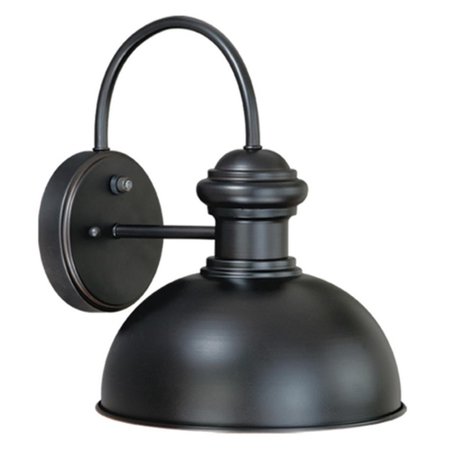 PERFECTTWINKLE Franklin 10 in. Outdoor Wall Light - Antique Pewter PE141896